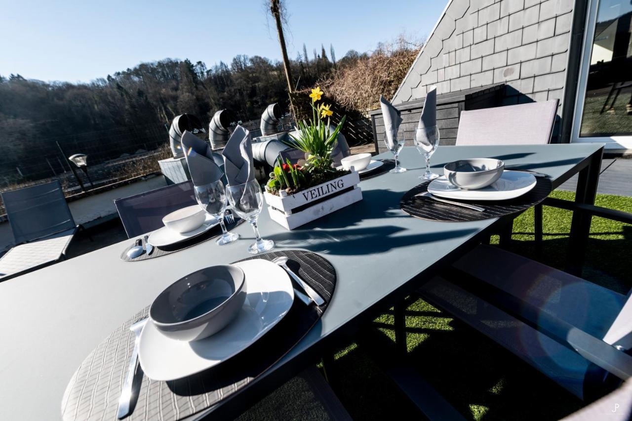 Les 3 Chapeaux Dinant 6P Les Canotiers 4P Avec Terrasse Le Melon 2P Sans Terrasse Esterno foto
